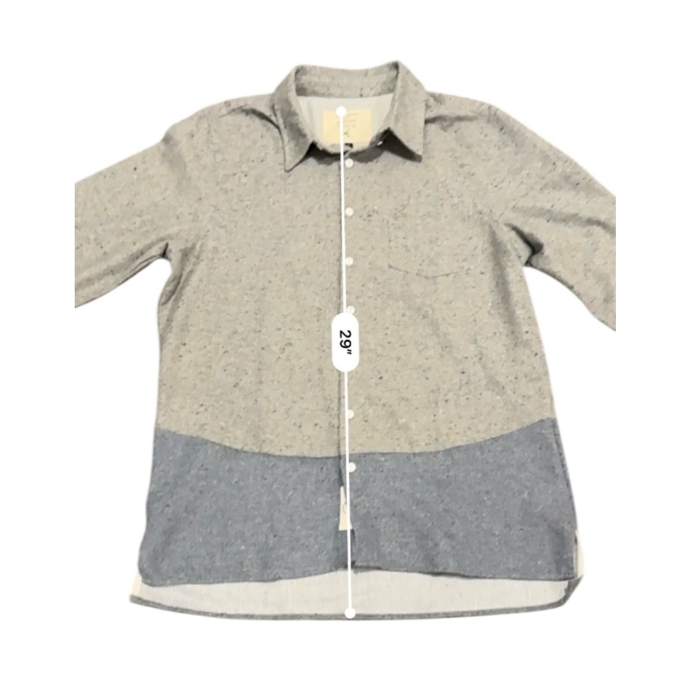 Native Youth Men’s Flannel Button Up Long Sleeve Shirt Size L Light Gray…​​ - Picture 5 of 8